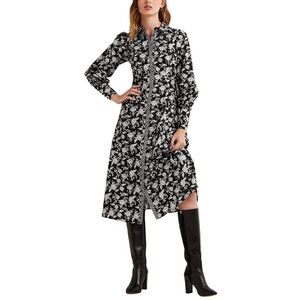 Boden Floral Empire Shirtdress